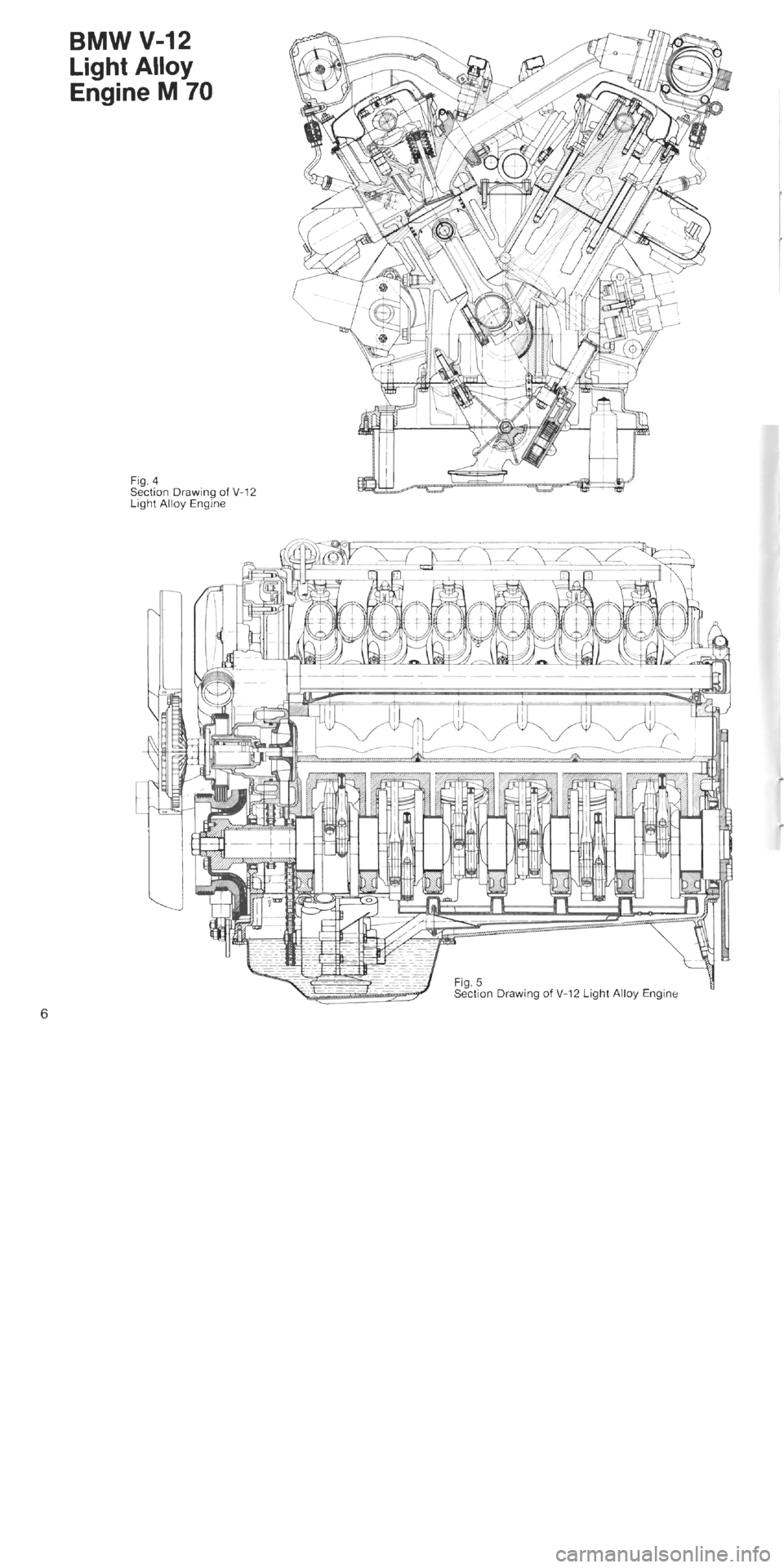 BMW 750i 1992 E32 M70 Engine Workshop Manual 