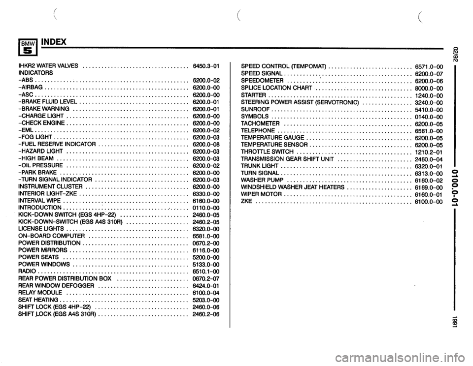 BMW 535i 1991 E34 Electrical Troubleshooting Manual 