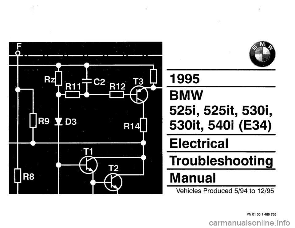 BMW 540i 1995 E34 Electrical Troubleshooting Manual 