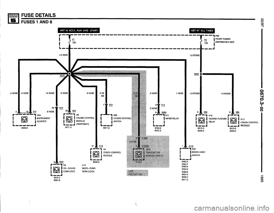 BMW 540i 1995 E34 Electrical Troubleshooting Manual 