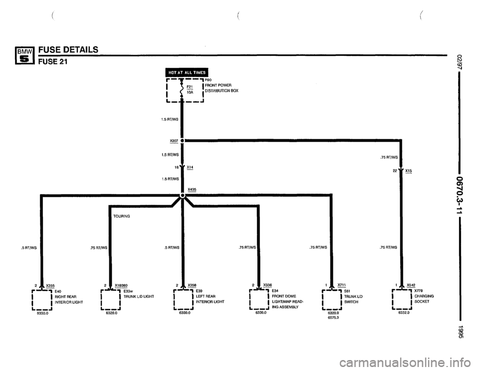 BMW 540i 1995 E34 Electrical Troubleshooting Manual 