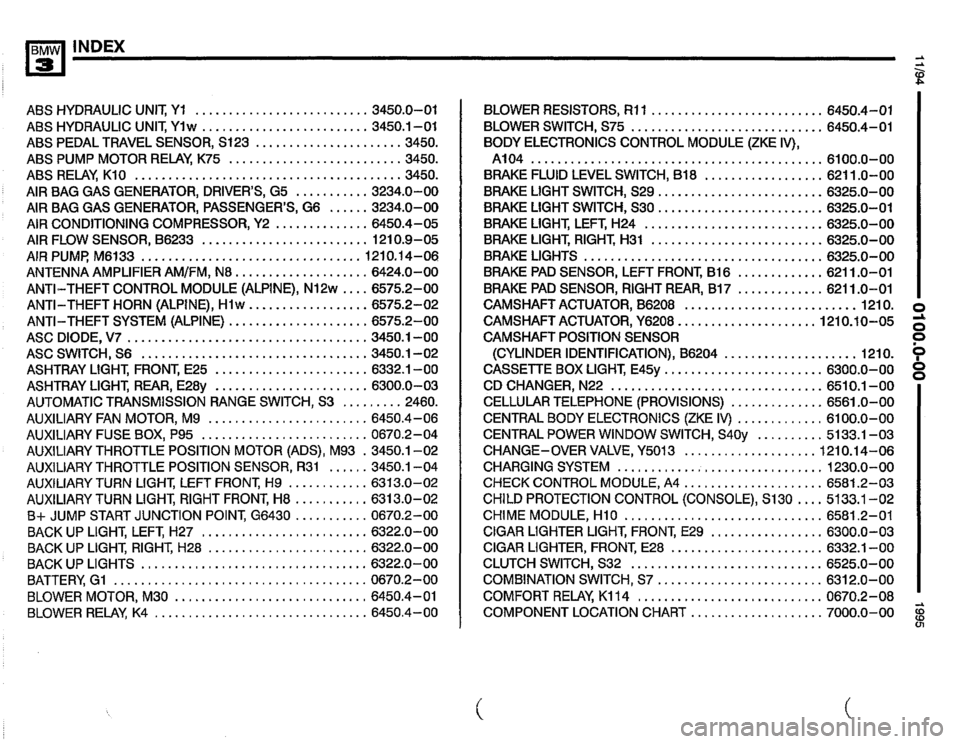 BMW 320i 1995 E36 Electrical Troubleshooting Manual 