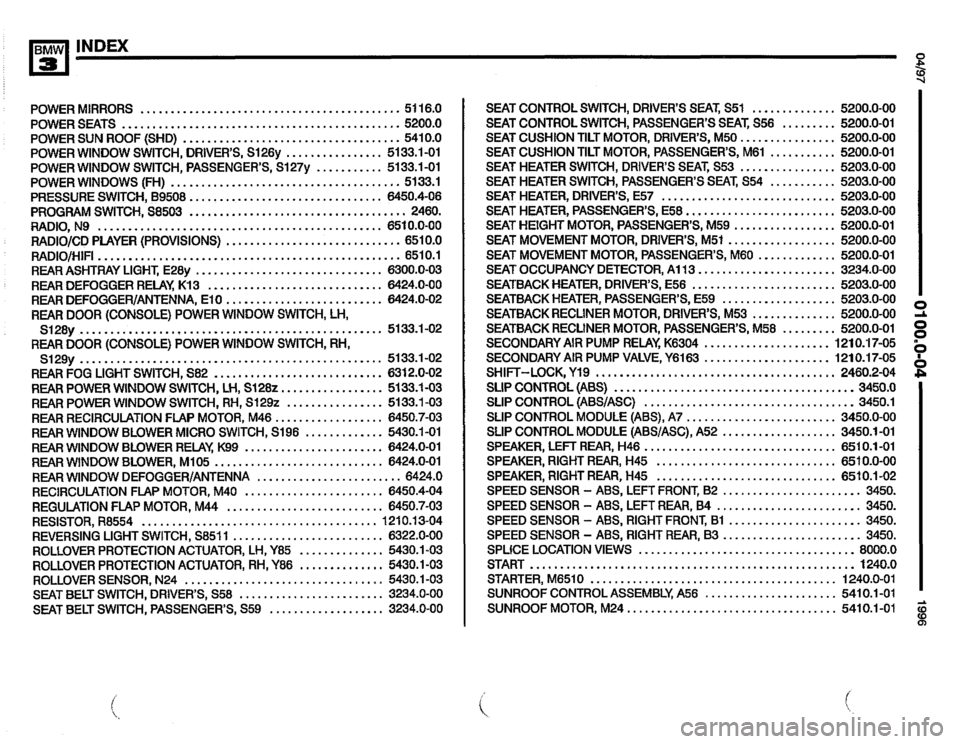BMW 320i 1996 E36 Electrical Troubleshooting Manual 