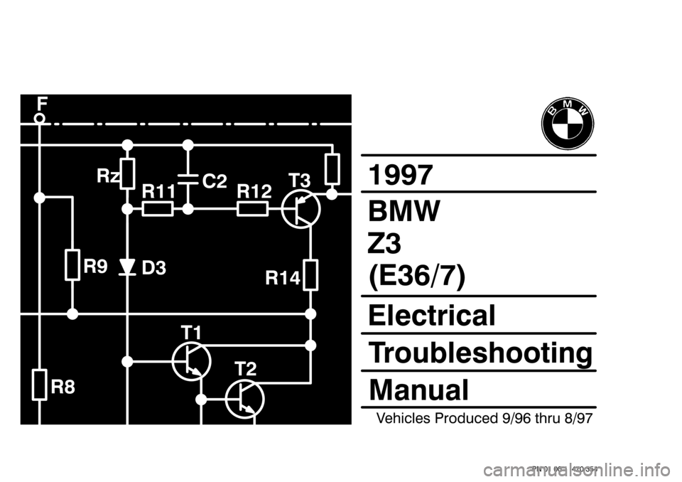 BMW Z3 1996 E36 Electrical Troubleshooting Manual \

\
 \


