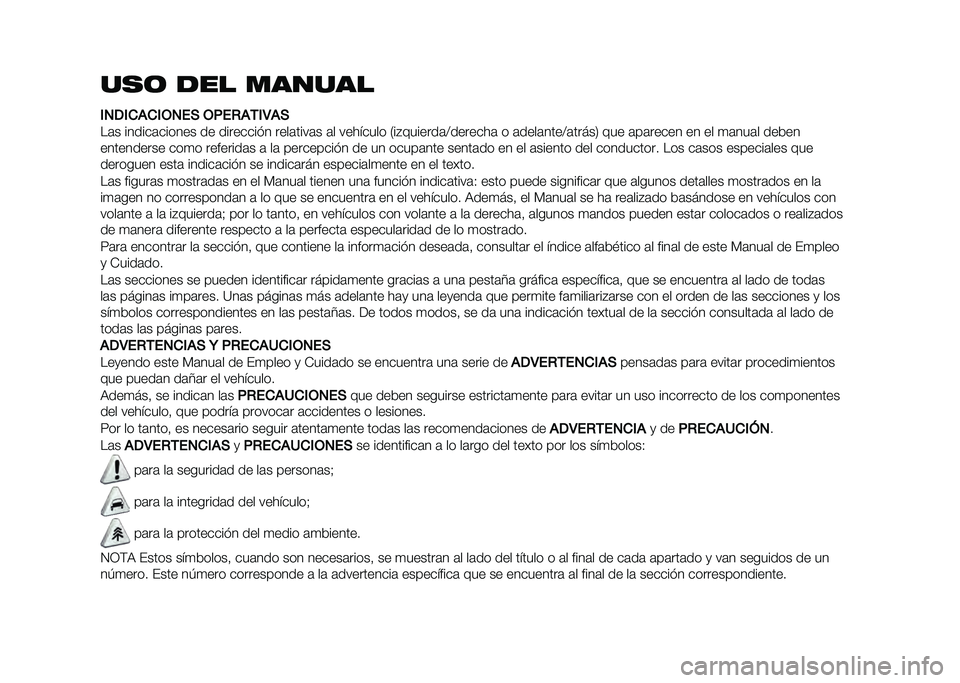 FIAT PANDA 2021  Manual de Empleo y Cuidado (in Spanish) ��� ��� ������
���,������+���( �+���*����4��(
��	� ������	������ �� ��������!� ����	����	� �	� �������� �.��$�������	�>����