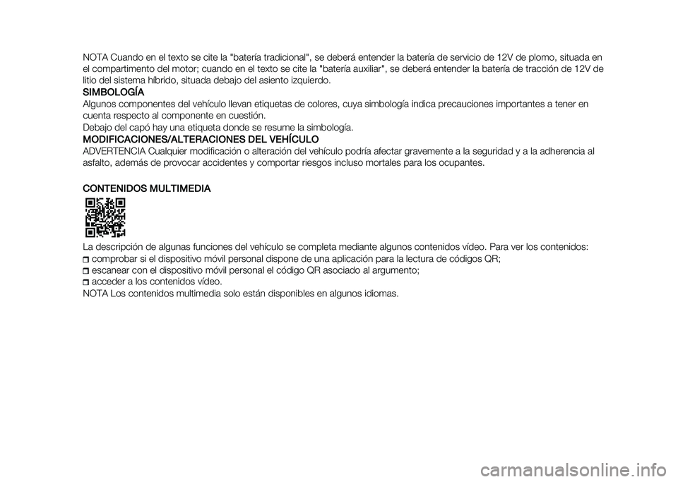 FIAT PANDA 2021  Manual de Empleo y Cuidado (in Spanish) �0�/�&�9 �)��	��� �� �� ����� �� ���� ��	 �8��	�����	 ���	�������	��8�  �� ������ �������� ��	 ��	�����	 �� �������� �� �?�4�; �� 