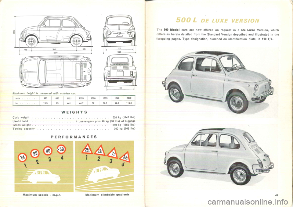 FIAT 500L 1957 1.G Instruction Manual 