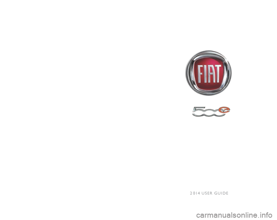 FIAT 500E 2014 2.G User Guide 