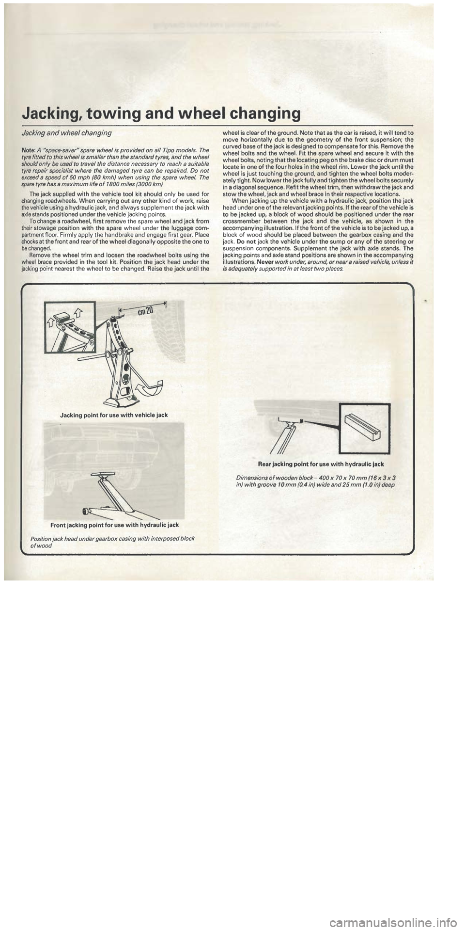 FIAT TIPO 1988  Workshop Manual 