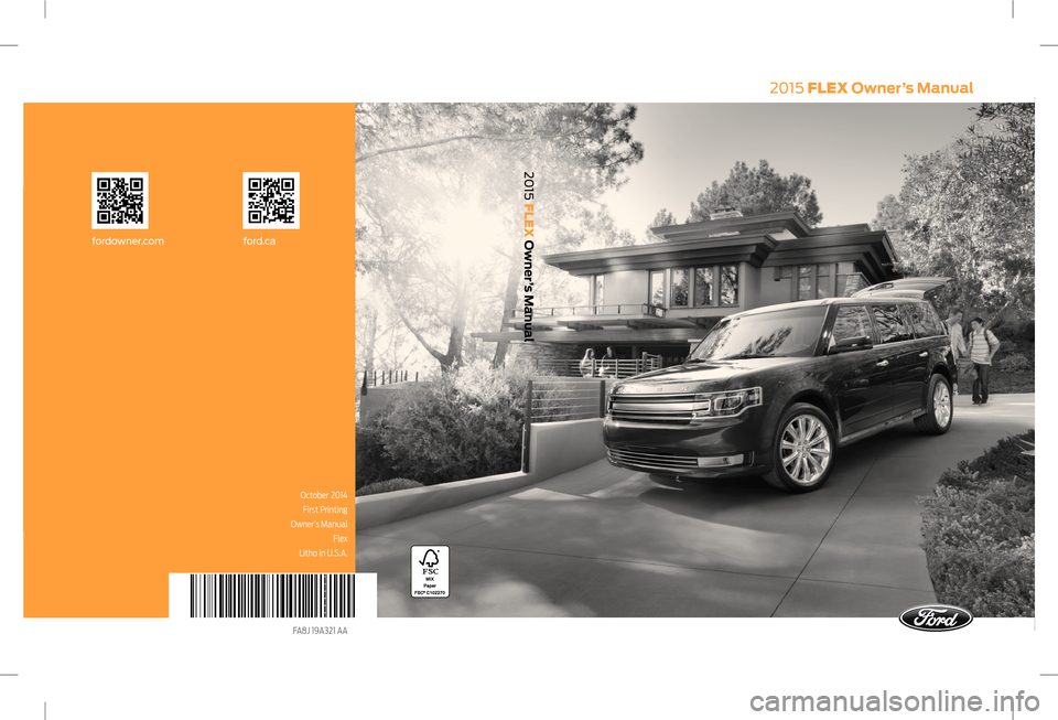FORD FLEX 2015 1.G Owners Manual 