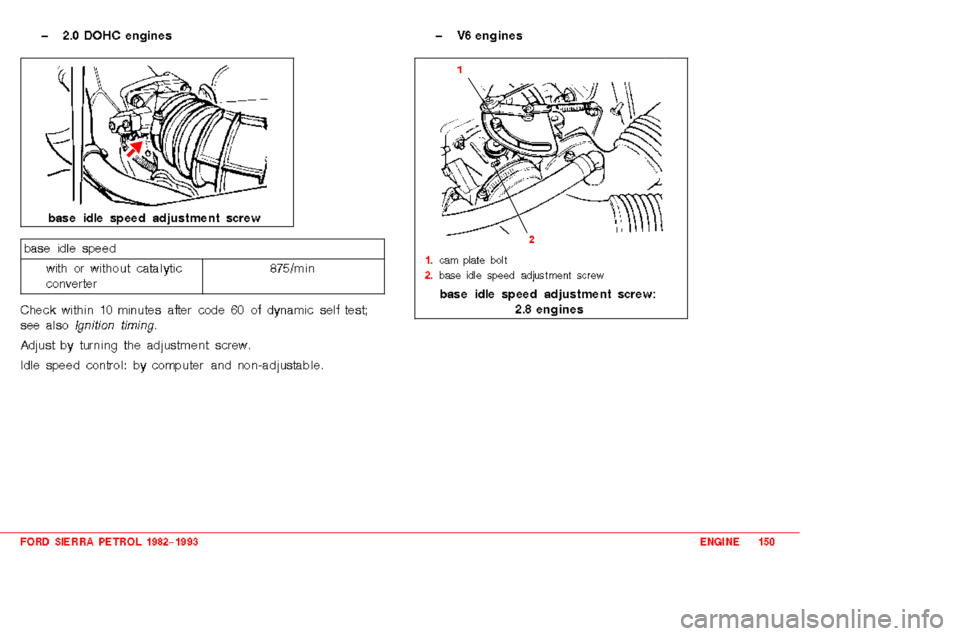 FORD SIERRA 1993 2.G 2.0 2.8 2.9 Engines Workshop Manual 