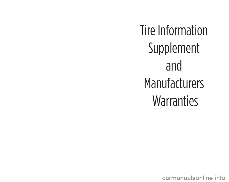 DODGE CHARGER SRT 2019  Vehicle Warranty Tire InformationSupplement and
Manufacturers  Warranties
19TIRE-026-AA 