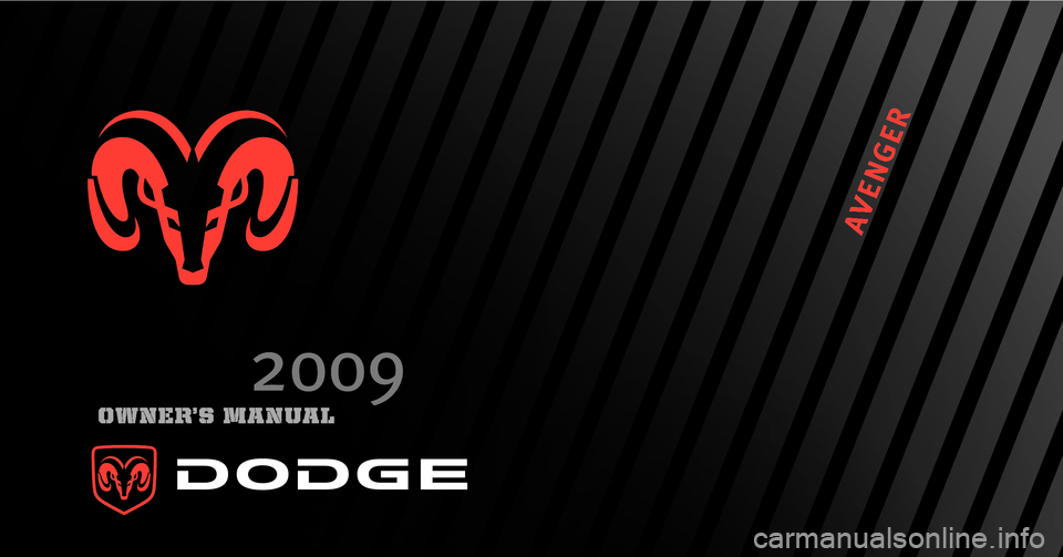 DODGE AVENGER 2009 2.G Owners Manual 