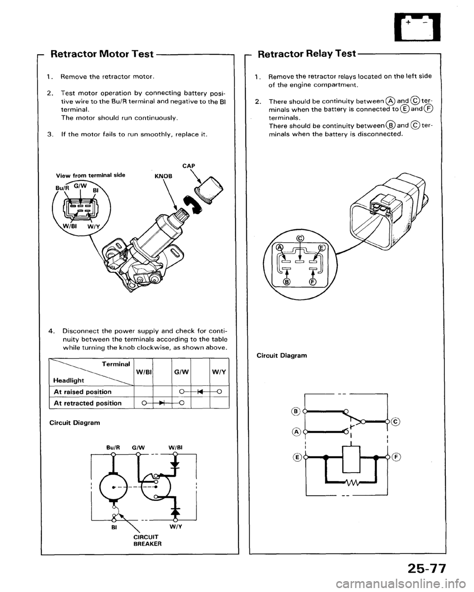HONDA ACCORD 1986 CA / 3.G Workshop Manual 