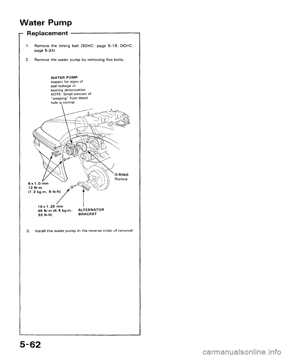 HONDA CRX 1988 2.G Workshop Manual 