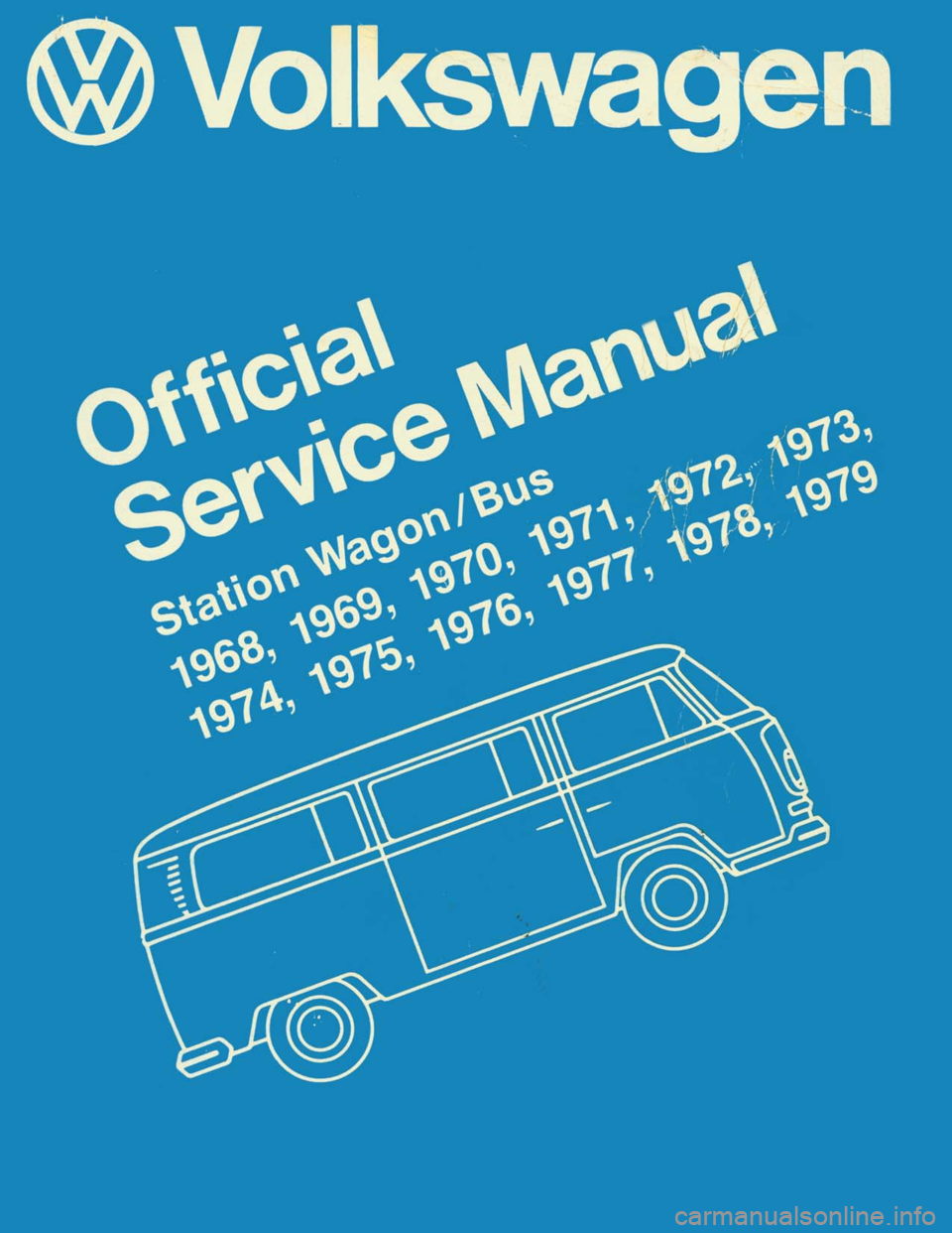 VOLKSWAGEN T2 1968  Service Manual 