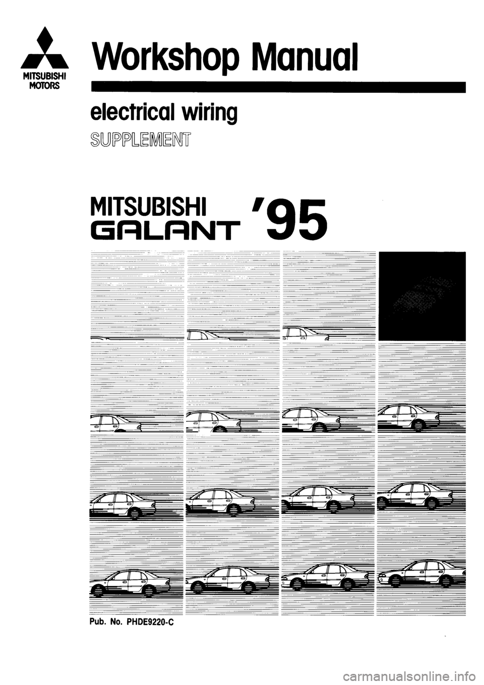 MITSUBISHI GALANT 1995 7.G Electrical Wiring Diagram Workshop Manual 