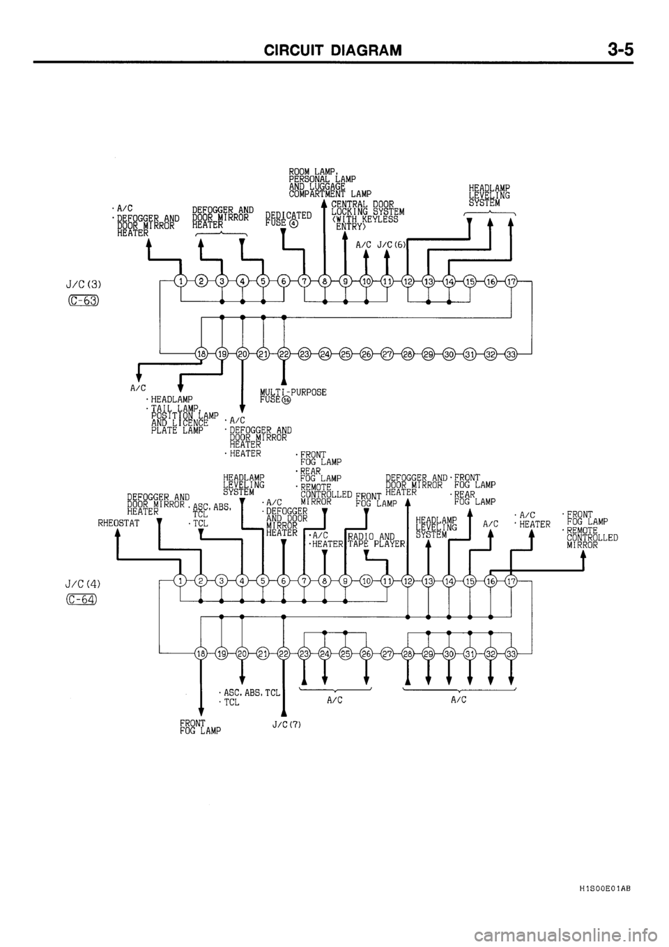 MITSUBISHI GALANT 2001 8.G Electrical Wiring Diagram Repair Manual 