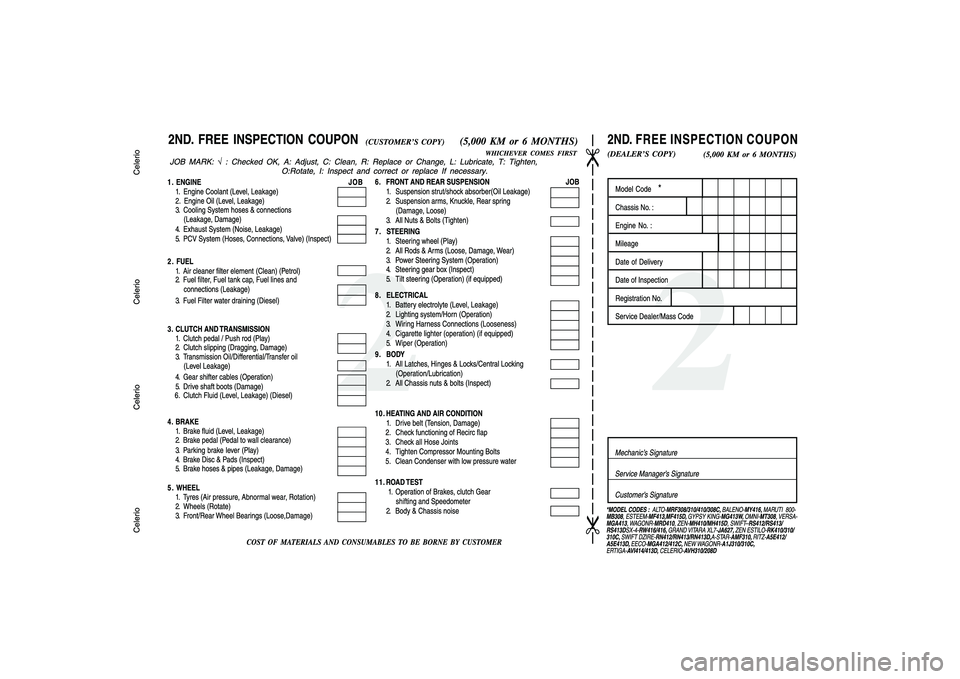 SUZUKI CELERIO 2022  Owners Manual 