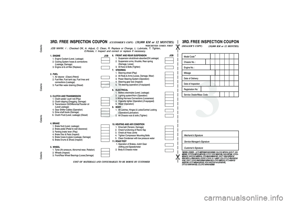 SUZUKI CELERIO 2020  Owners Manual 