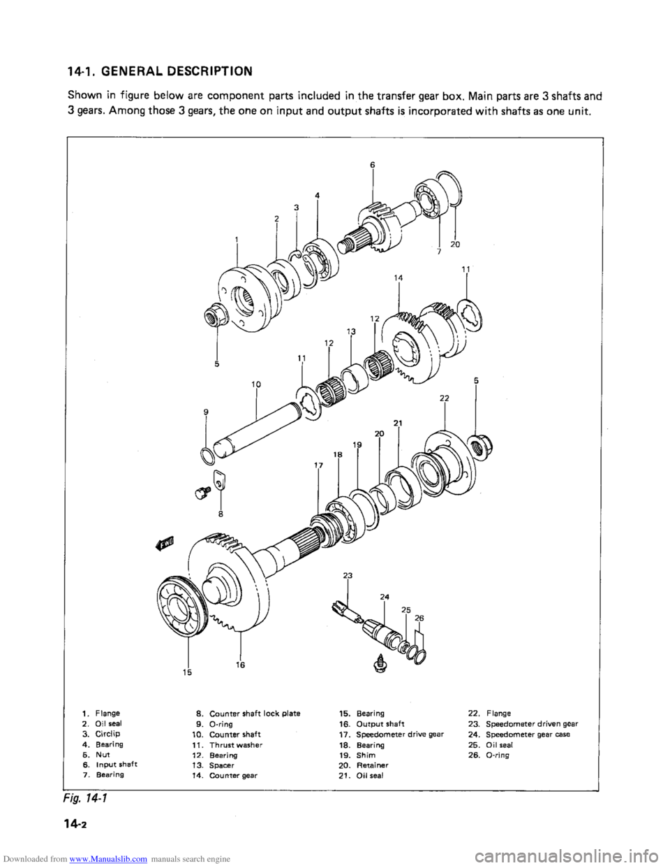 SUZUKI SAMURAI 1991 2.G 2WD Supplementary Service Workshop Manual Downloaded from www.Manualslib.com manuals search engine    