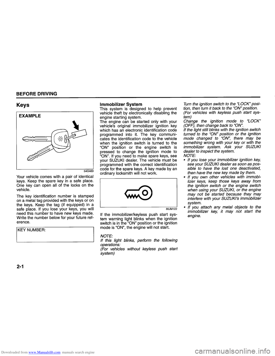 SUZUKI SWIFT 2009 2.G User Guide Downloaded from www.Manualslib.com manuals search engine   