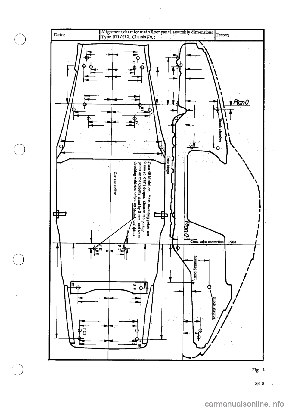 PORSCHE 911 1966 1.G Body Parts User Guide 