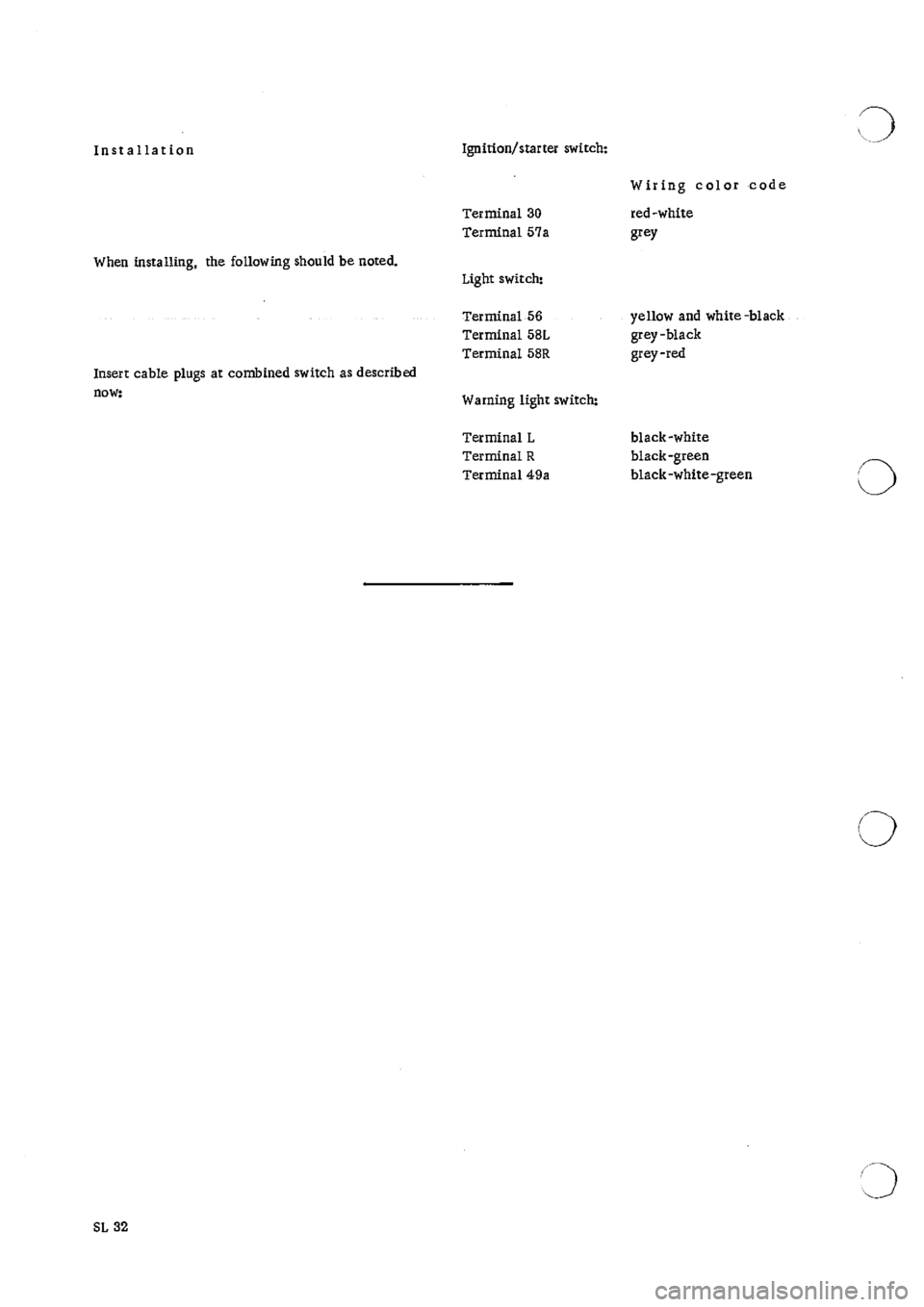 PORSCHE 911 1965 1.G Electrical Workshop Manual 