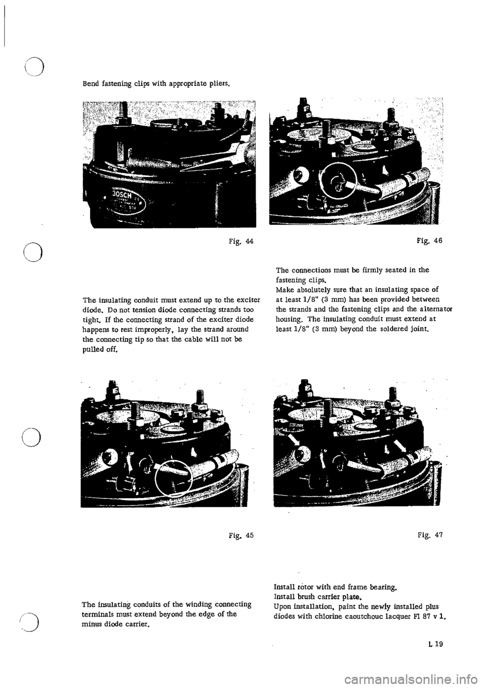 PORSCHE 911 1966 1.G Electrical Owners Manual 