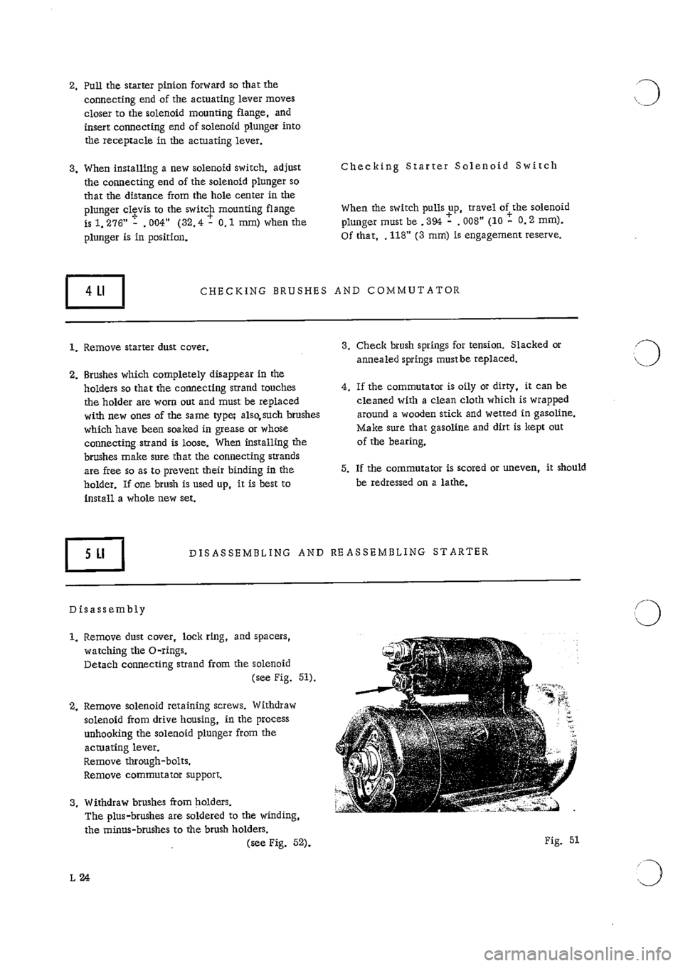 PORSCHE 911 1965 1.G Electrical Owners Manual 