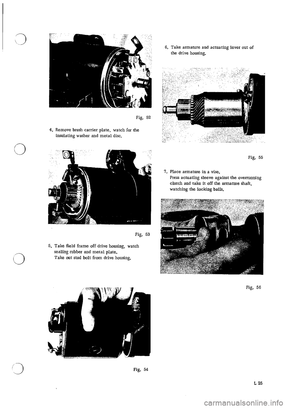 PORSCHE 911 1965 1.G Electrical Owners Manual 