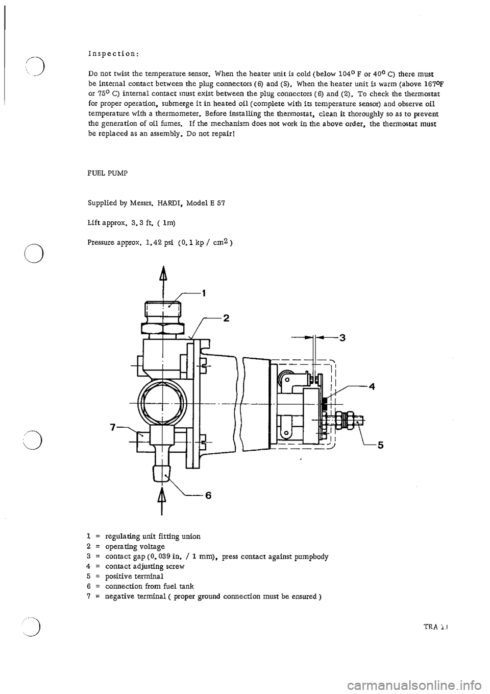 PORSCHE 911 1965 1.G Technical Instruction User Guide 