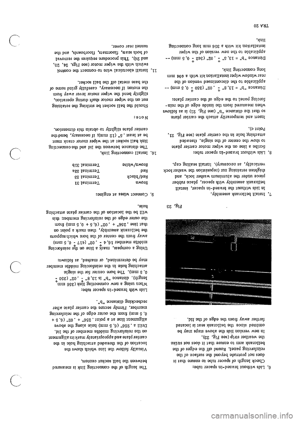 PORSCHE 911 1965 1.G Technical Instruction Owners Manual 