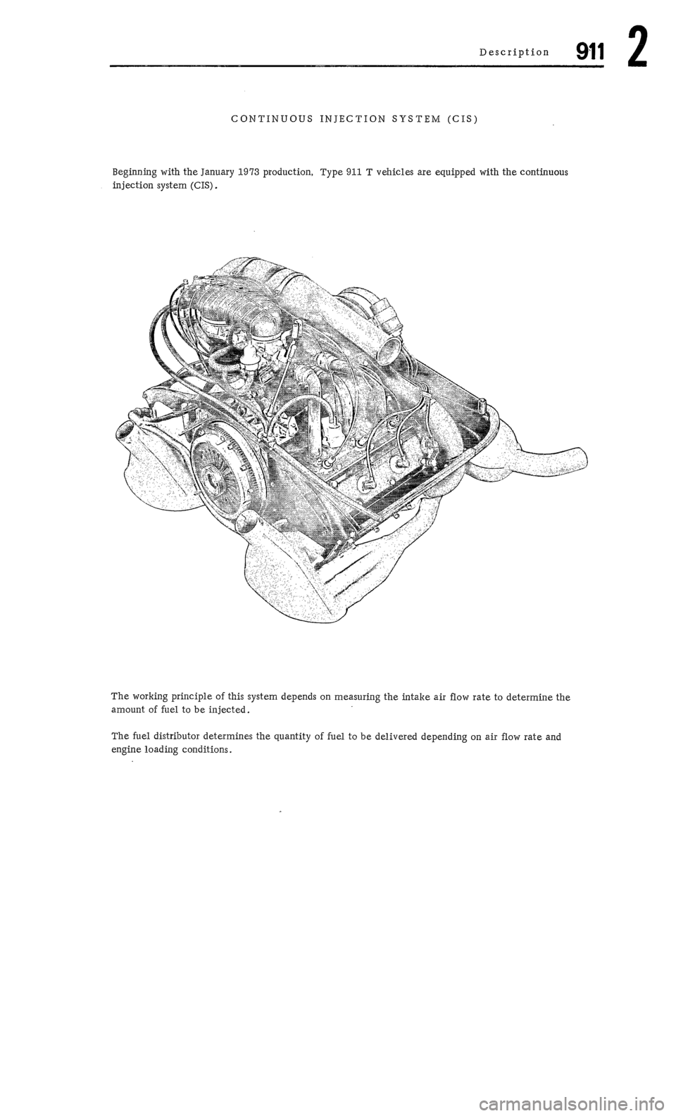 PORSCHE 911 1972 1.G Workshop Manual 2 