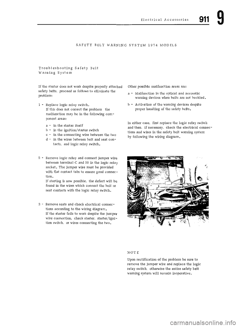 PORSCHE 911 1972 1.G Workshop Manual 7 