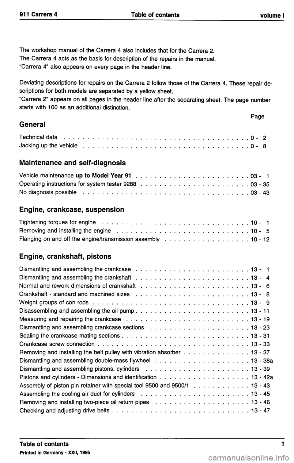 PORSCHE 964 1985 2.G Service Workshop Manual 