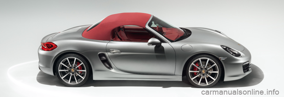 PORSCHE BOXSTER S 2013 3.G Information Manual 