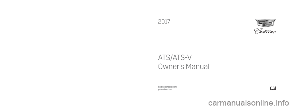 CADILLAC ATS COUPE 2017 1.G Owners Manual 