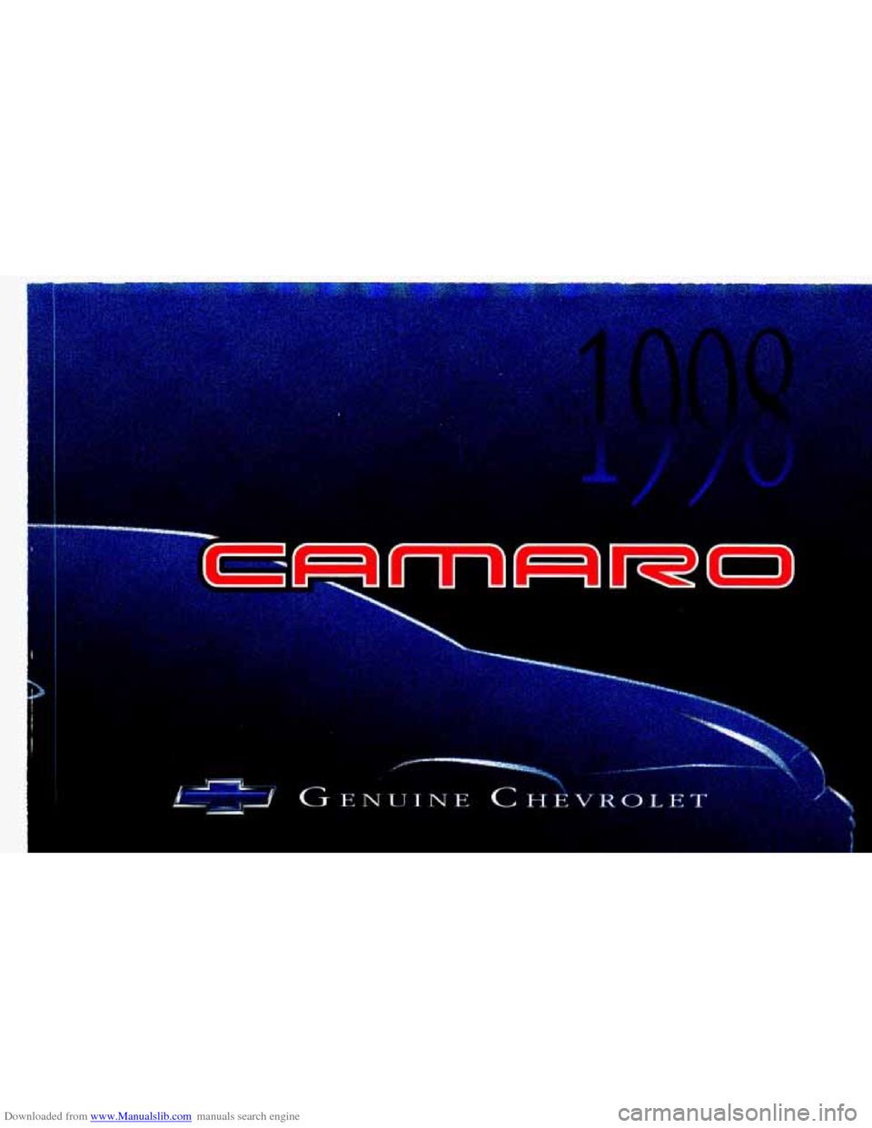 CHEVROLET CAMARO 1998 4.G Owners Manual Downloaded from www.Manualslib.com manuals search engine   
