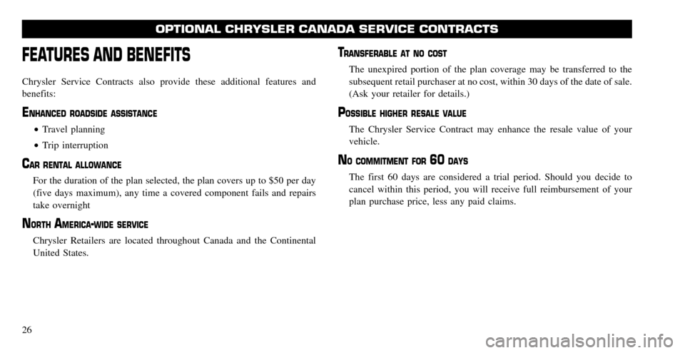 CHRYSLER TOWN AND COUNTRY 2010 5.G Warranty Booklet CHRYSLER TOWN AND COUNTRY 2010 5.G Warranty Booklet