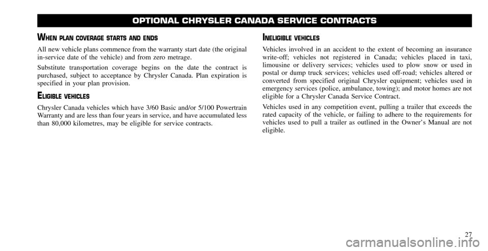 CHRYSLER TOWN AND COUNTRY 2010 5.G Warranty Booklet CHRYSLER TOWN AND COUNTRY 2010 5.G Warranty Booklet