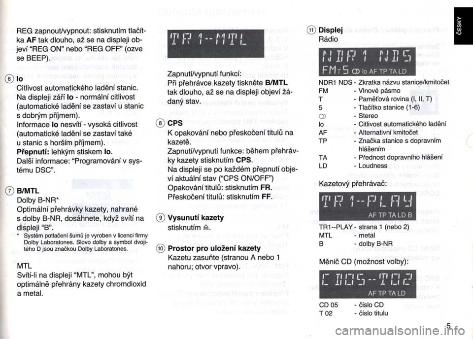 SKODA FELICIA 2000 1.G / (6U1) Casablanca Car Radio Manual 