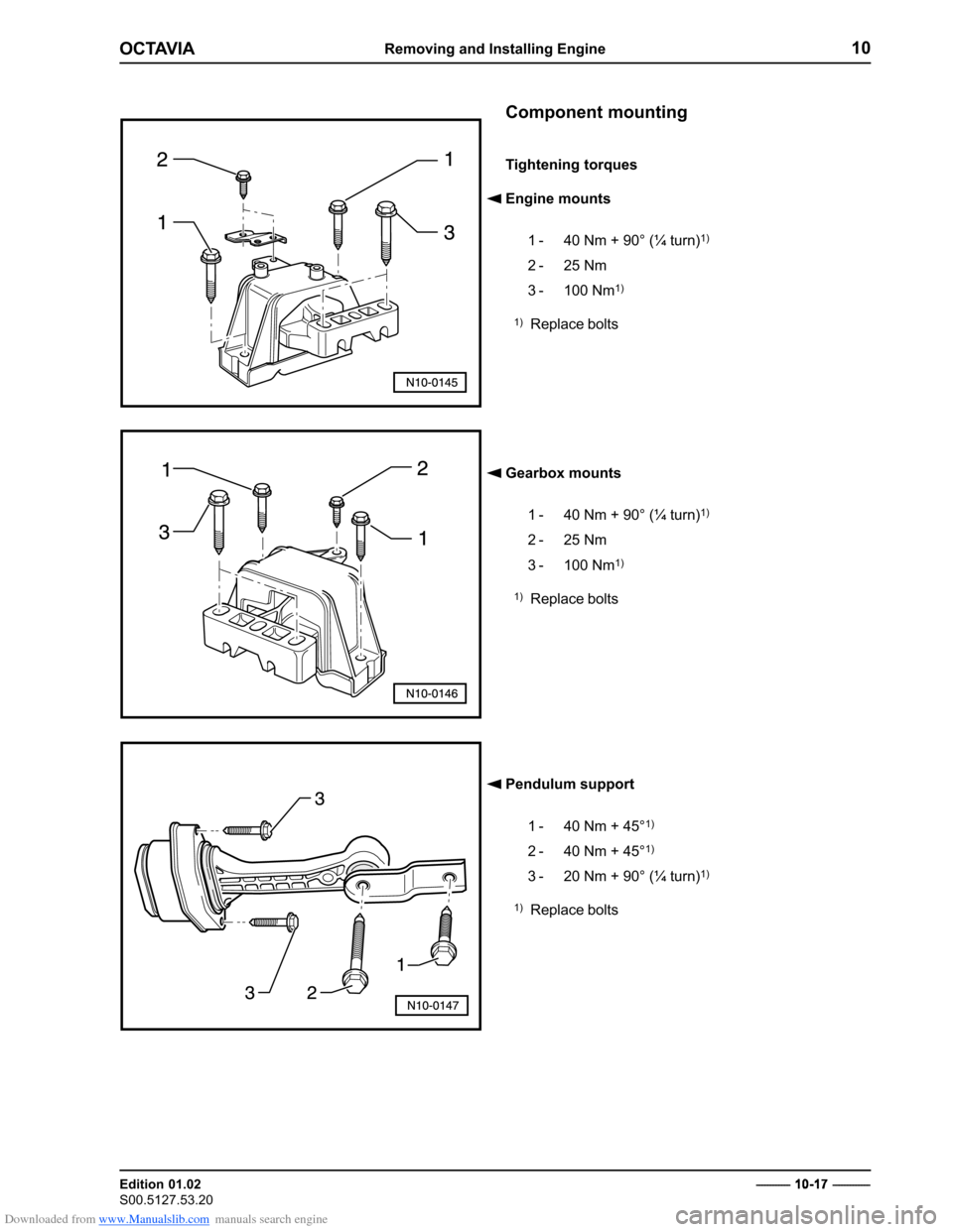 SKODA OCTAVIA 2000 1.G / (1U) 2.0 85kw Engine Owners Manual Downloaded from www.Manualslib.com manuals search engine ���������������������������������������
������������� 
�����������������������������

� � �������������
������������������
�����������������