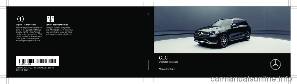 MERCEDES-BENZ GLC SUV 2021  Owners Manual 