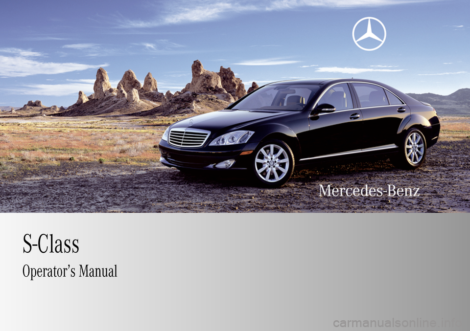 MERCEDES-BENZ S63AMG 2009 W221 Owners Manual 