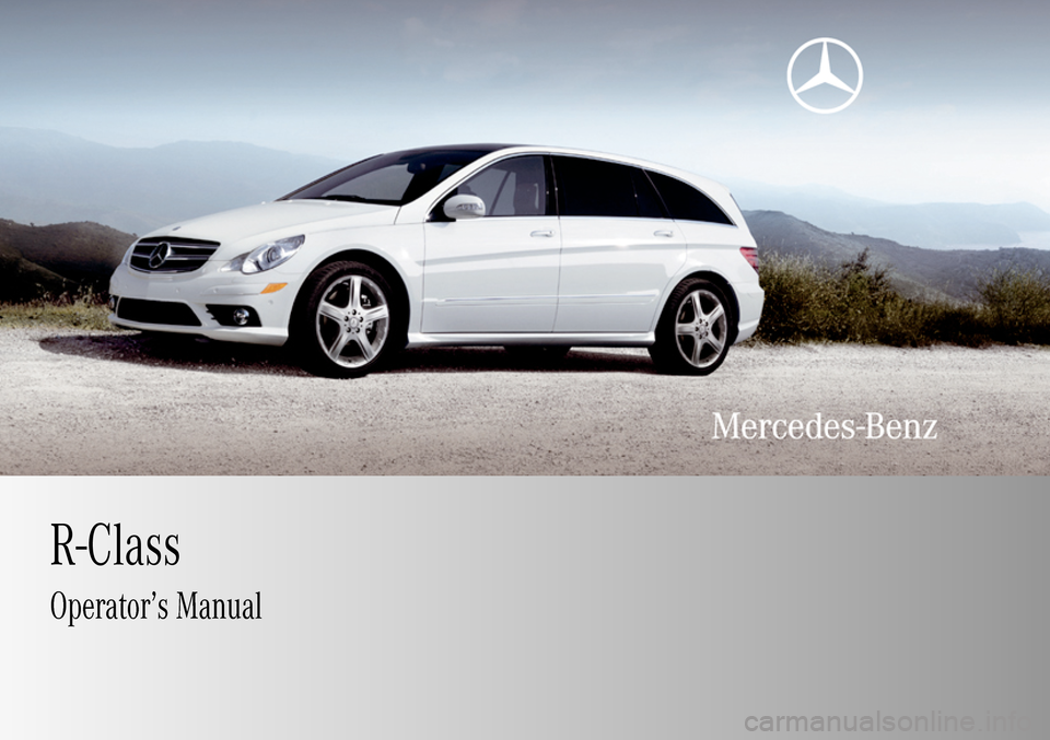 MERCEDES-BENZ R320 2009 W251 Owners Manual 