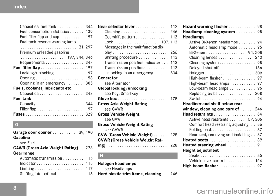 MERCEDES-BENZ CLS550 2009 W219 Owners Manual 