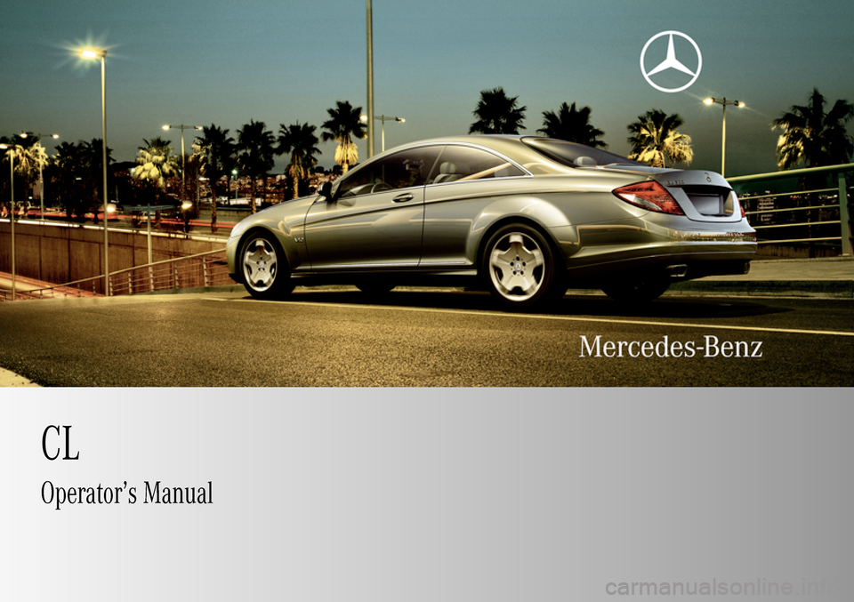 MERCEDES-BENZ CL65AMG 2009 C216 Owners Manual 