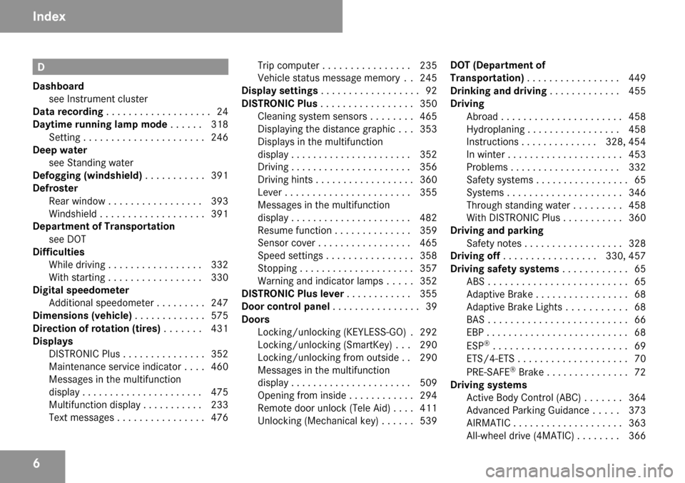 MERCEDES-BENZ CL65AMG 2009 C216 Owners Manual 