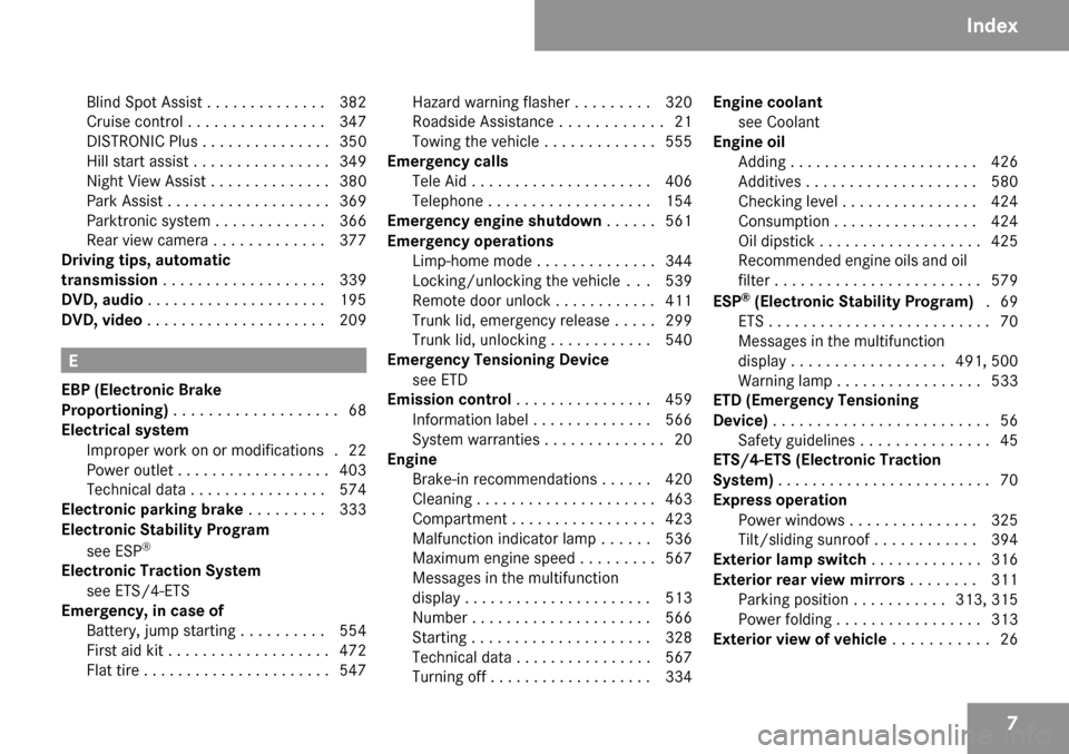 MERCEDES-BENZ CL65AMG 2009 C216 Owners Manual 